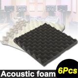 24PCS Acoustic Foam Sound Stop Absorption Treatment Proofing Panel 30X30CM Black