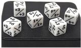 6 Pcs White Dice Counters +1/+1 For MTG Magic The Gathering And Others