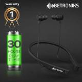 Betroniks Flex Pro BT Neckband, Matte, 35 Hr Neckband Wireless With Mic Headphones/Earphones