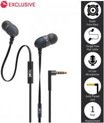 boAt BassHeads 200 Extra Bass In Ear Wired Earphones With Mic Black