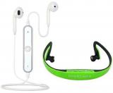 Captcha Wireless S6 Bluetooth Headset With New Sporty MP3 Players