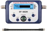 ELE SF 95DR Digital Satellite Finder 13 18V Signal Meter Finder TV Signal Receiver W/ Compass Buzzer FTA LCD