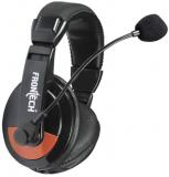 Frontech Jil 3442 Over Ear Headset With Mic Black