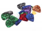 Glossy Multicolor Marble Pattern Waterdrop Shape ABS Guitar Pick