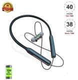 Hitage BT 86 [ 40 HOURS MUSIC PLAYTIME ] Neckband Wireless With Mic Headphones/Earphones Black