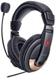 IBall RK25 Over Ear Wired Headphones With Mic Black