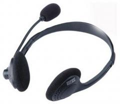 Intex Headphone Standard On Ear Wired Headphones With Mic Black