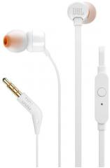 JBL T 110 In Ear Wired Earphones With Mic White