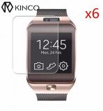 KINCO 6Pcs/lot HD Clear Screen Protector Shield Saver Film Crystal Protective Film For Samsung For Galaxy Gear 2 SM R380