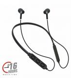 MARYAM 8001 Neckband Wireless With Mic Headphones/Earphones Black