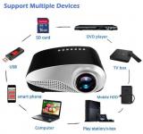 Mini Projector Portable Home Mini Portable 1080P 3D HD LED Projector Multimedia Home Theater USB VGA HDMI TV