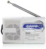 Mini Silver Portable For Pocket AM/FM Telescopic Antenna Radio World Receiver W/Speaker New