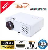 Myra M810, 1000 Lumens 800*480 Mini LED Projector, 1080p Support USB, VGA, HDMI, AV, 3D Red/Blue LED Projector 800x600 Pixels