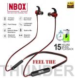 NBOX THUNDER 15 HOURS MUSIC PLAYBACK IPX4 4D BASS SPORT Bluetooth Headphone / Bluetooth Earphone Magnetic Bluetooth Red