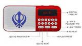 NITNEM & BANIS GURBANI RADIO PLAYER RED Clock Radios