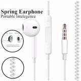 REBORN APPLE CUT DESIGN SPRING Ear Buds Wired With Mic Headphones/Earphones