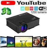 UNIC BEST QUALITY YOUTUBE INBUILT UNIC WIFI UC46 FULL HD LED PROJECTOR LED Projector 1024x768 Pixels