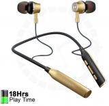 Vippo VNB 5786 GOLD METAL SPORT Bluetooth Headphone/ Bluetooth Earphone Magnetic VNB 5786 Gold Color Bass Neckband DEFLOC Headset Neckband Wireless Without Mic Headphones/Earphones Gold Color