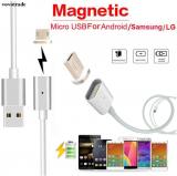 WowObjects 2.4 A Micro USB Charging Cable Magnetic Adapter Charger For Samsung Android LG Phone Charge Data Transmission