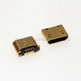 WowObjects 5pcs Gold Plating Micro Usb Female Socket MK 5P USB Connector SMT Without Crimping