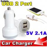 WowObjects DC 5V 12V 24V Auto Car Power Converter Adapter Dual USB Charger For Moblie Phone PC Tablet On Universal Car