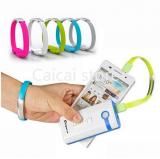 WowObjects Fashion USB Charger Cable For Samsung Galaxy S4 S3 For Iphone 6s 6 5s 5 Wrist Cable Bracelet Sync Short Data Cable