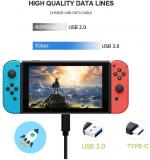 WowObjects High Quality Data Cable USB 3.0 Type C Charging Cable 2M For Nintendo Switch Video Game Gamepad Free Delivery