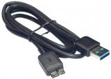 WowObjects High Speed Mini USB 3.0 Data Cable For Samsung Galaxy S5 / Note 3 N9000 Black