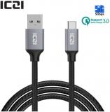 WowObjects ICZI USB 3.1 Type C To USB 3.0 Cable 1m 2m Nylon Braided For Nintendo Switch Samsung S8 Lenovo Hu Type C Cable