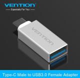 WowObjects Metal USB 3.1 USB C Type C To USB 3.0 Converter Adapter OTG Function For Macbook For Google Chromebook Two