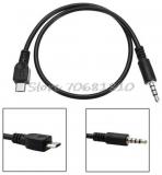 WowObjects Micro USB Male To Stereo 3.5mm Male Car AUX Out 50cm Cable For Samsung For Hu For LG 4 28dropshipping