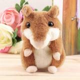 WowObjects Recording Talking Hamster Mouse Pet Plush Cute Speak Talking Sound Record Hamster Educational Toy For Children Gift