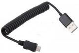 WowObjects Spiral Coiled USB 2.0 A Male To Micro USB B 5Pin Adaptor Spring Cable Cord I5XQO