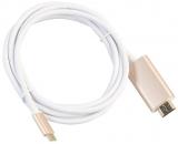 WowObjects TYPE C USB 3.1 TO HDMI Adapter Male To Male Gold Plated Cord Cable 1.8M Extension