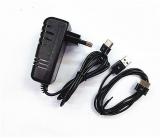 WowObjects USB Date Sync Cable+ EU Plug AC Adapter Power Supply For Tab TF600 TF600T TF710T TF810C Tablet PC