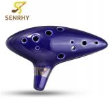 12 Hole Ocarina Ceramic Alto C Legend Musical Instruments Profesionales Flute Instrument Blue Orcarina Musical Instrument