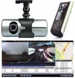 2.7 Inch Dual Lens Camera Vehicle 720P Car DVR Dash G Sensor GPS Video Recorder