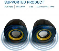 Adcom Mini 2.0 USB Multimedia Speakers Portable Speaker