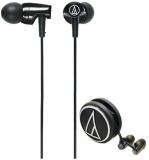 Audio Technica ATH CLR100 BK In Ear Wired Earphones Without Mic Black