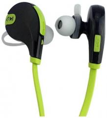 Dice Jogger On Ear Wireless Headphones With Mic Green