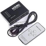 Generic 1080p HDMI Amplifier Switcher HDMI 5 Input To1 Output Switch Splittter