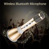 GOLD Mini Handheld Wireless Bluetooth Karaoke Player Microphone Speaker KTV Mic