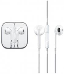 High Class apple009 Ear Buds Wired Earphones With Mic White