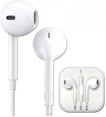 High Class apple7 Earpods Ear Buds Wired Earphones with Mic White