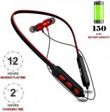 Hitage NBT 6858 SUPER BASS DEFLOC 15 Hours Battery Back Up Neckband Wireless With Mic Headphones/Earphones