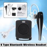 K Type Bluetooth Wireless Headset Hands Free Earphone For Baofeng Two Way Radio