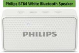 Philips BT64 White Bluetooth Speaker