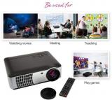 SAMYU Bright 3500 Lumens RD806 1080p Support LCD Projector 1920x1080 Pixels