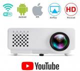 SAMYU UPDATED 2019 SMART MOBILE CONNECT I10 RD810 BIG SCREEN MOVIE ENTERTAINMENT CONNECT TV SET TOP BOX LCD Projector 1920x1080 Pixels