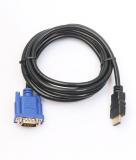 WowObjects Full HD 1080P HDMI Male To 15 Pin VGA Connector Adapter Converter Cable For HDTV 3M 5M Cables Computers Splitter TV